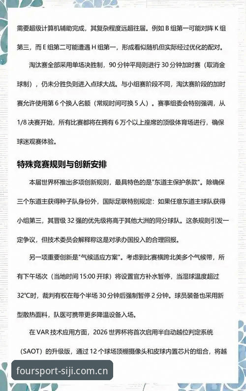 世界杯扩军与赛事观看操作教程：从48队到66队如何影响你的观赛体验